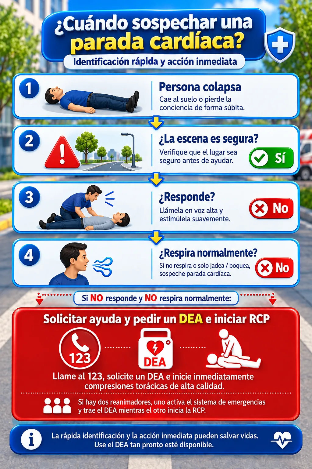 ¿Cuándo sospechar parada cardíaca?