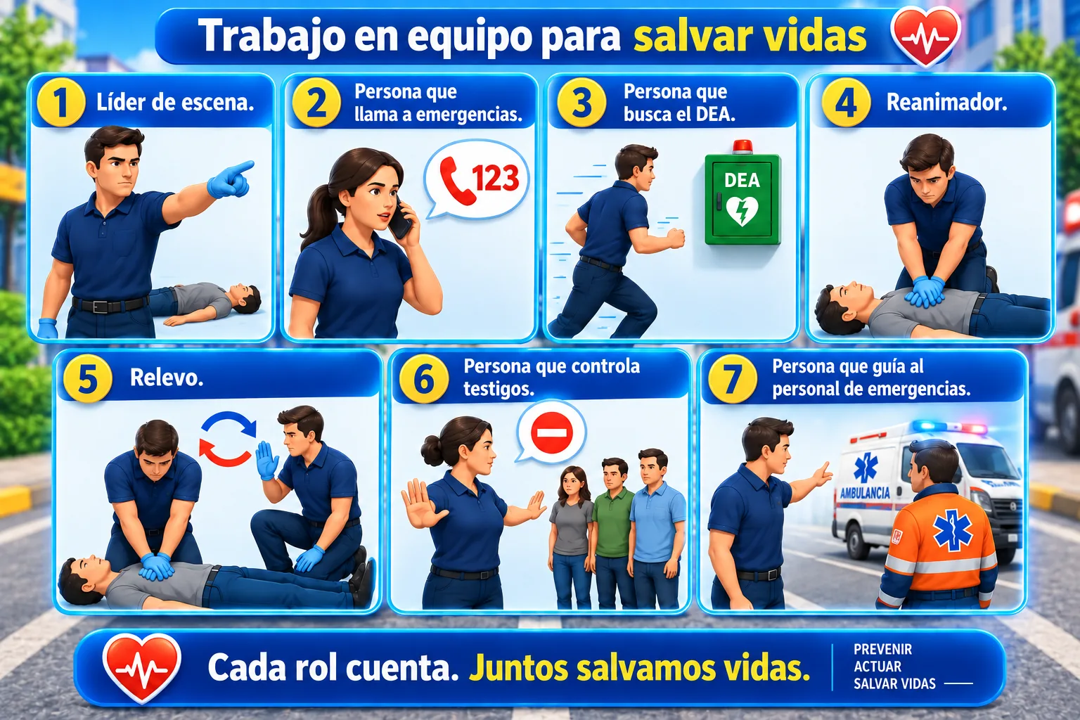 Roles durante la atención